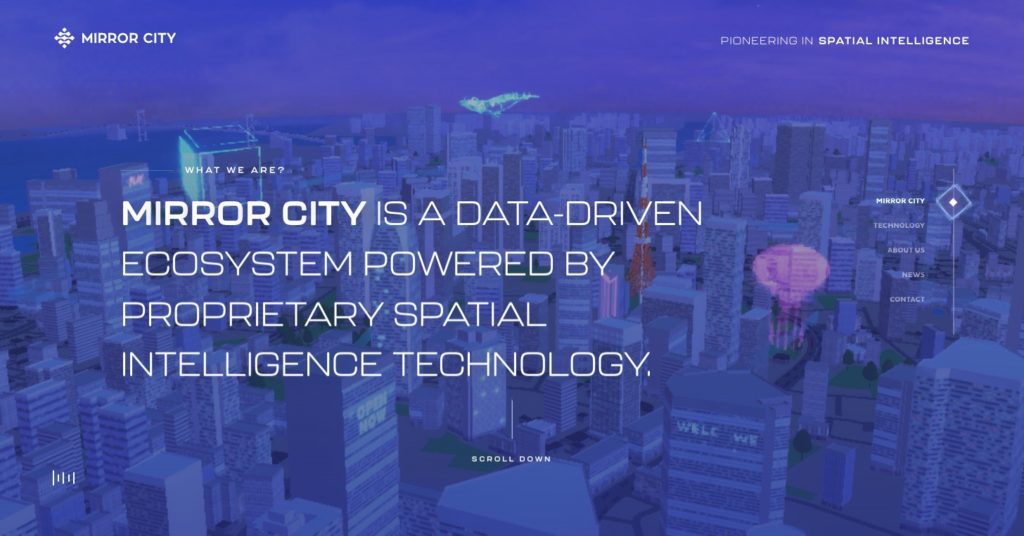 Mirror City Pioneering in spatial intelligence 1GUU